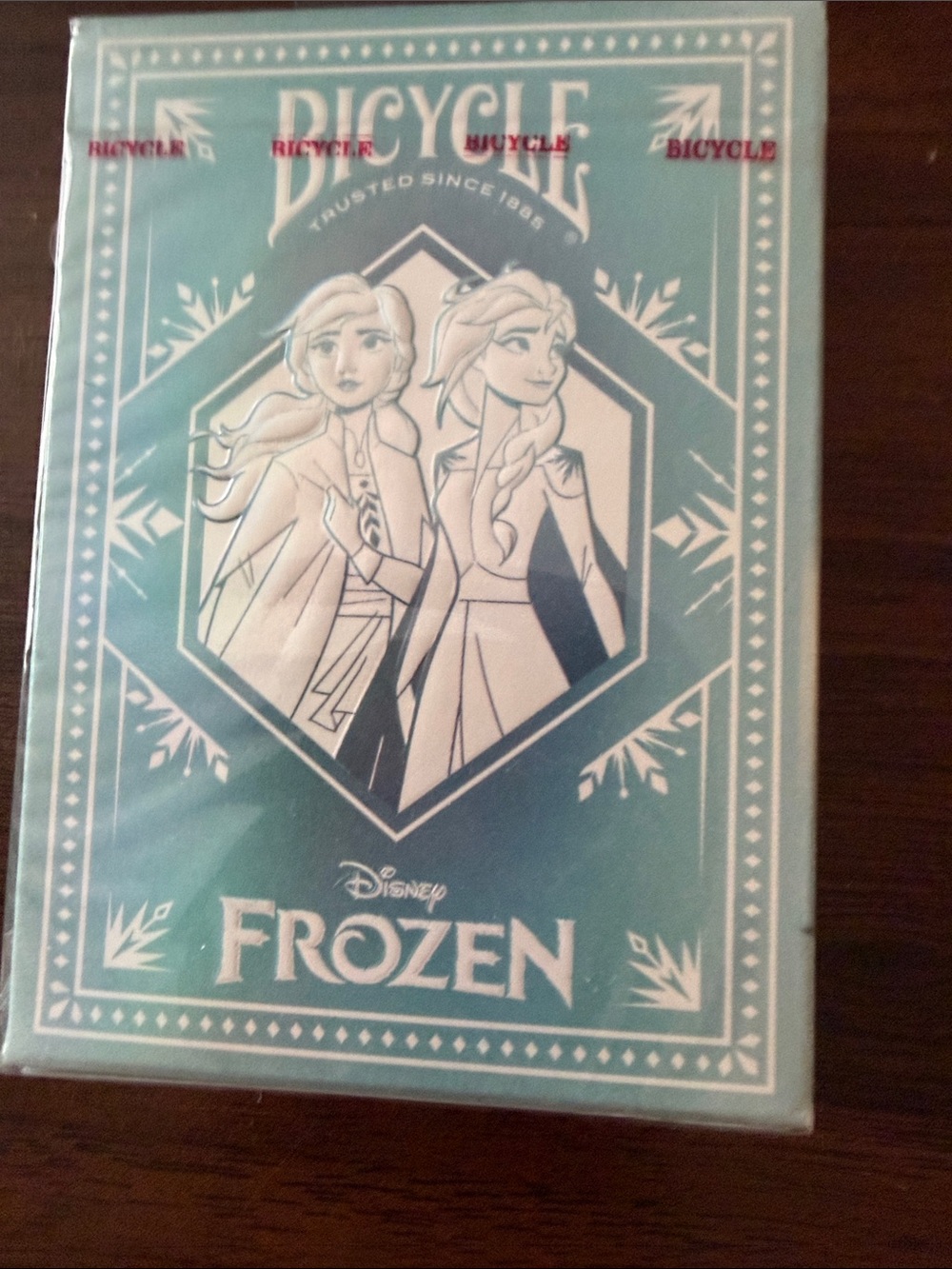 NWT - Bicycle Disney Frozen Playing Cards - Teal
